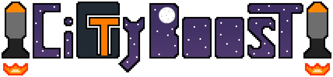 Das Logo der Webseite names "CityBoost"