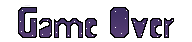 Game Over Element am Ende des Videospiels